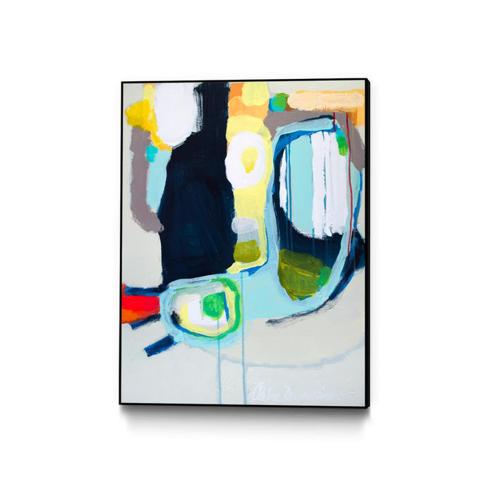 \"Old Tricks\" Canvas Framed Black 24x32 Wall Art