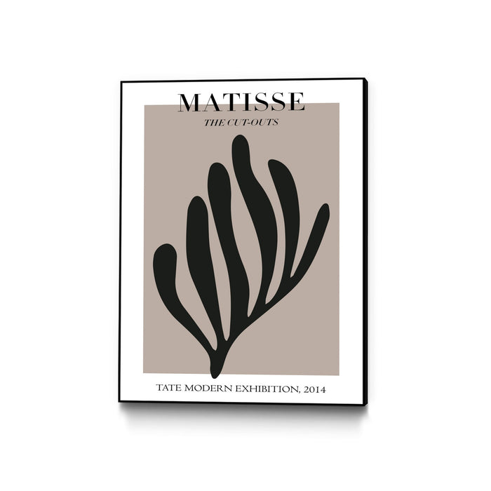 \"Forme Grège\" Canvas Framed Black 30x40 Wall Art