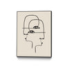 \"Faces\" Canvas Framed Black 24x32 Wall Art