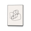 \"Simple Lines\" Canvas Framed Black 30x40 Wall Art