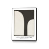 \"Abstract Figures No. 1\" Canvas Framed Black 24x32 Wall Art