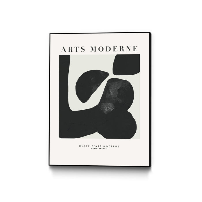 \"Art Moderne \" Canvas Framed Black 18x24 Wall Art