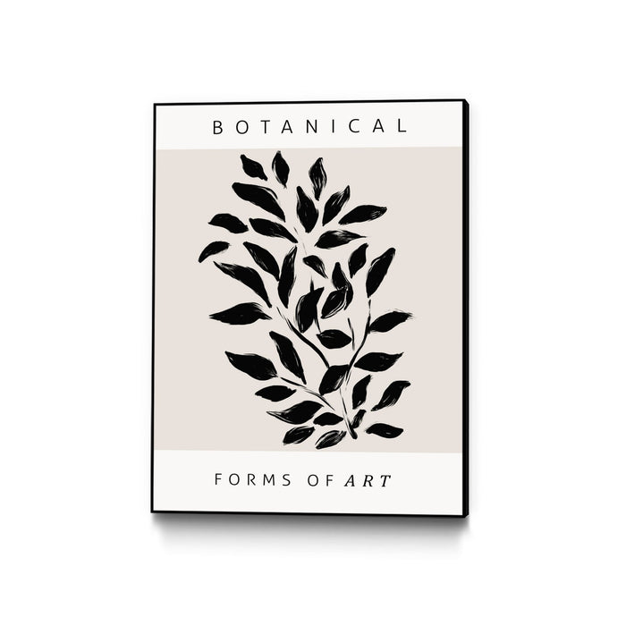 \"Forms Of Art\" Canvas Framed Black 30x40 Wall Art