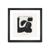 \"Art Moderne\" Matted and Framed Black 30x30 Wall Art