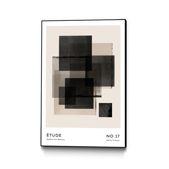 \"Untitled\" Canvas Framed Black 24x36 Wall Art