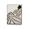 \"Form V\" Canvas Framed Black 24x32 Wall Art