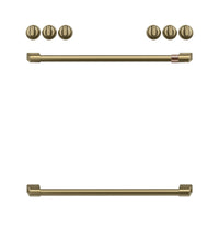 Café Brushed Brass Handle and Knob Kit for Range - CXFCEHKPMCG