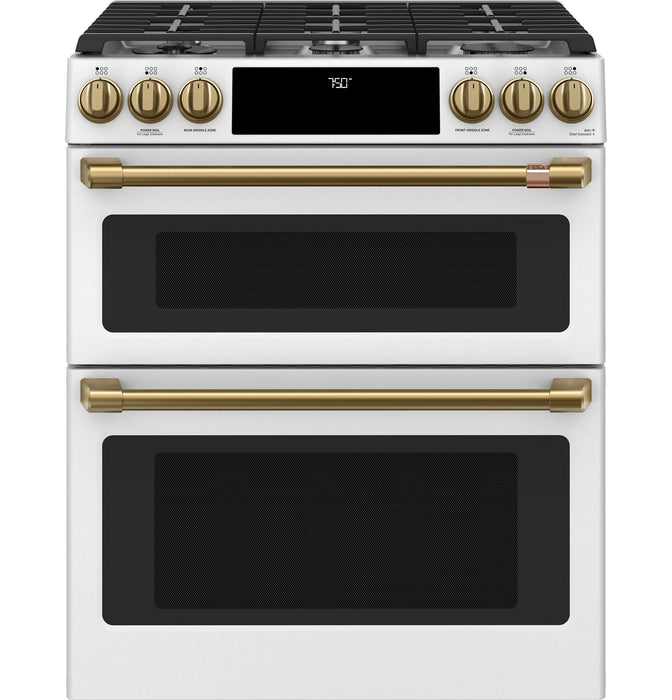Café Brushed Brass Handle and Knob Kit for Range - CXFCGHKPMCG