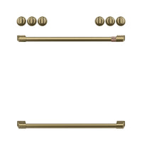 Café Brushed Brass Handle and Knob Kit for Range - CXFCHHKPMCG