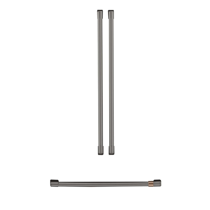 Café French-Door Refrigerator Brushed Black Handle Set - CXMA3H3PNBT