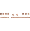 Café 48\" Brushed Copper Handle and Knob Kit for Pro Range and Rangetop - CXPR8HKPTCU