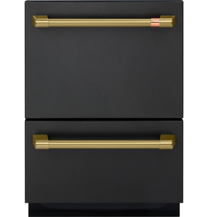 Café Brushed Brass Double-Drawer Dishwasher Handle Kit - CXQD2H2PNCG