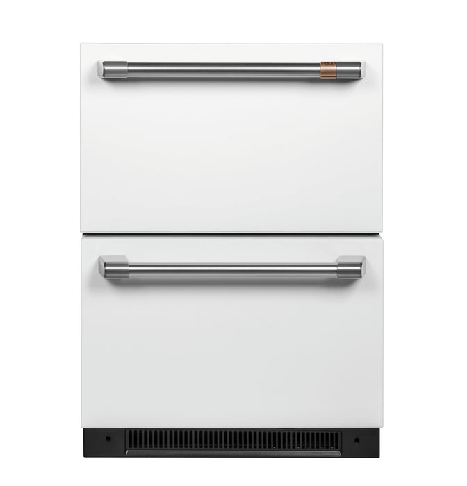 Café Brushed Stainless Under-Counter Refrigerator Handle Kit - CXQD2H2PNSS