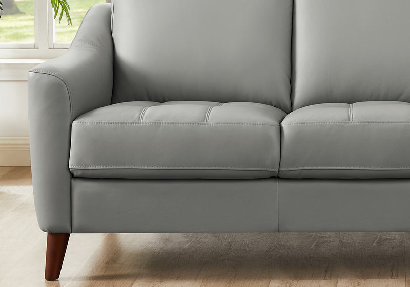 Hydeline Ersa Leather Sofa - Grey