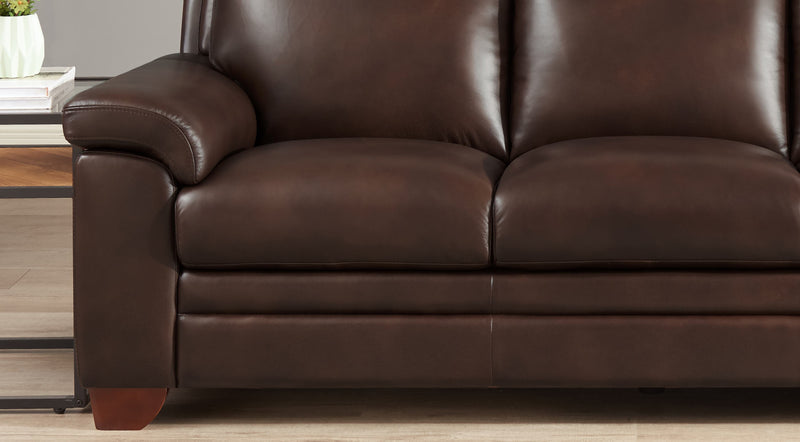 Hydeline Magnum Leather Loveseat - Brown
