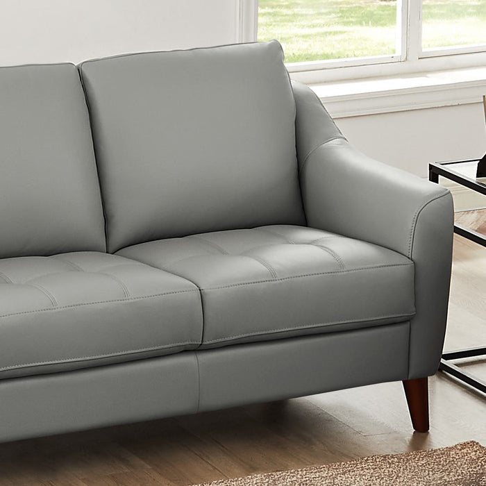 Hydeline Ersa Leather Sofa - Grey