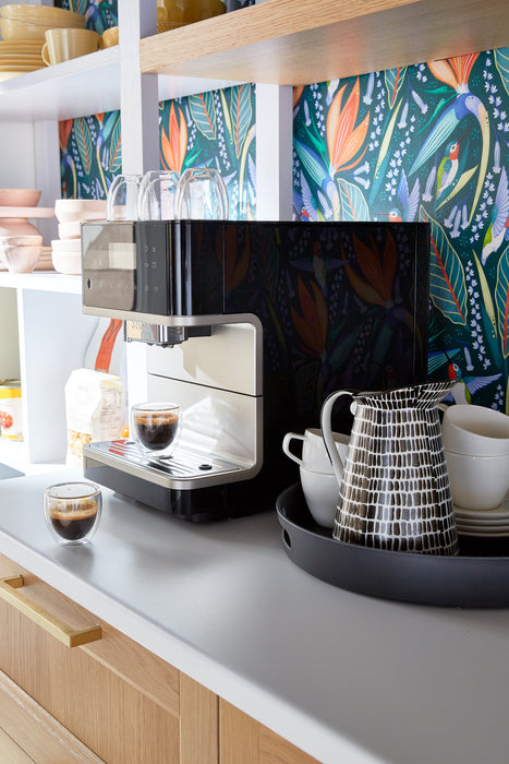 Miele CM 6360 Milk Perfection Obsidian Black With Clean Steel Metallic Finish Espresso Machine 