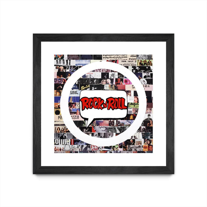 \"Its Here To Stay\" Matted and Framed Black 30x30 Wall Art