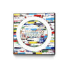 \"Smoke Circus Iv\" Canvas Framed Black 20x20 Wall Art