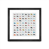 \"Life Is Short Buy The Shoes\" Matted and Framed Black 36x36 Wall Art