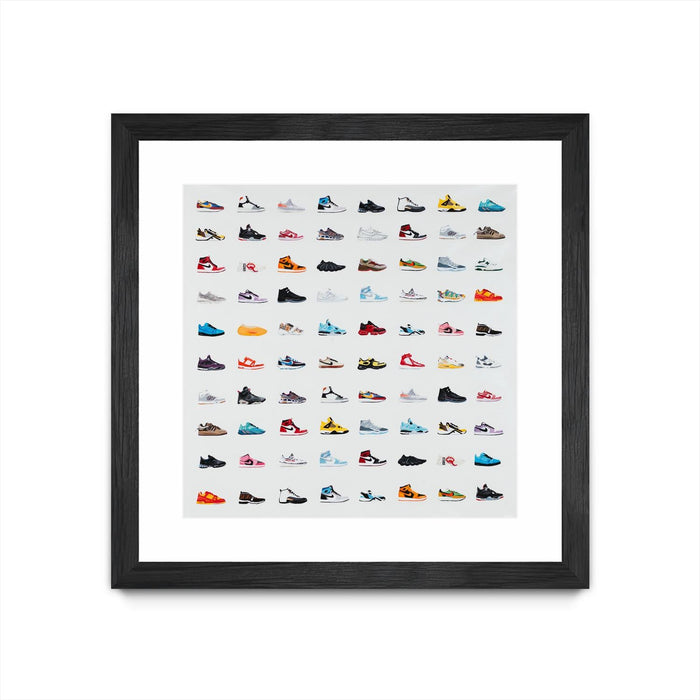 \"Life Is Short Buy The Shoes\" Matted and Framed Black 36x36 Wall Art