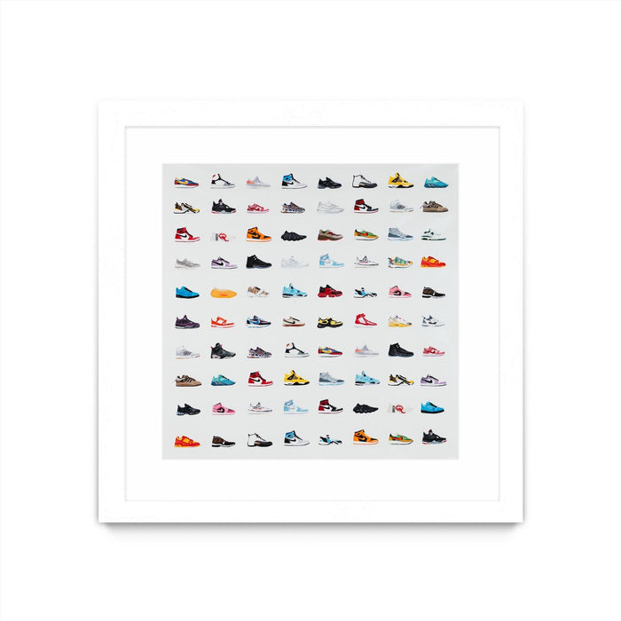 \"Life Is Short Buy The Shoes\" Matted and Framed White 36x36 Wall Art