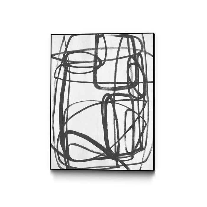 \"Sensational Climb\" Canvas Framed Black 24x32 Wall Art
