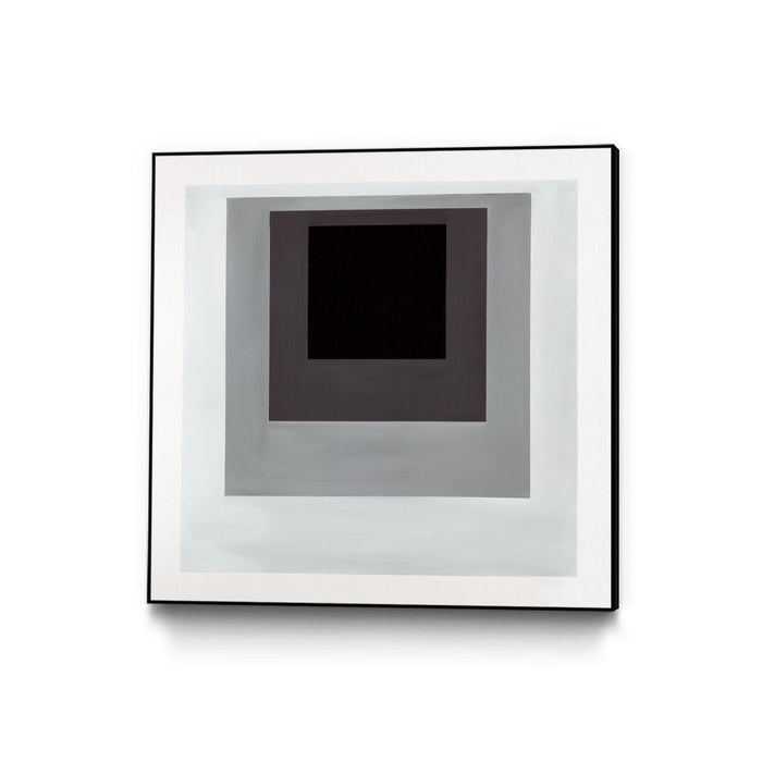 \"Inside Box Thinker\" Canvas Framed Black 20x20 Wall Art