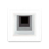 \"Inside Box Thinker\" Matted and Framed White 30x30 Wall Art