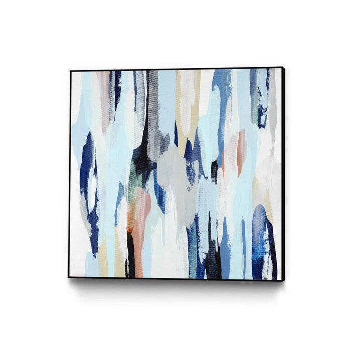 \"Creating Coastal\" Canvas Framed Black 20x20 Wall Art