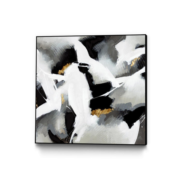 \"Driven To Dig In\" Canvas Framed Black 20x20 Wall Art