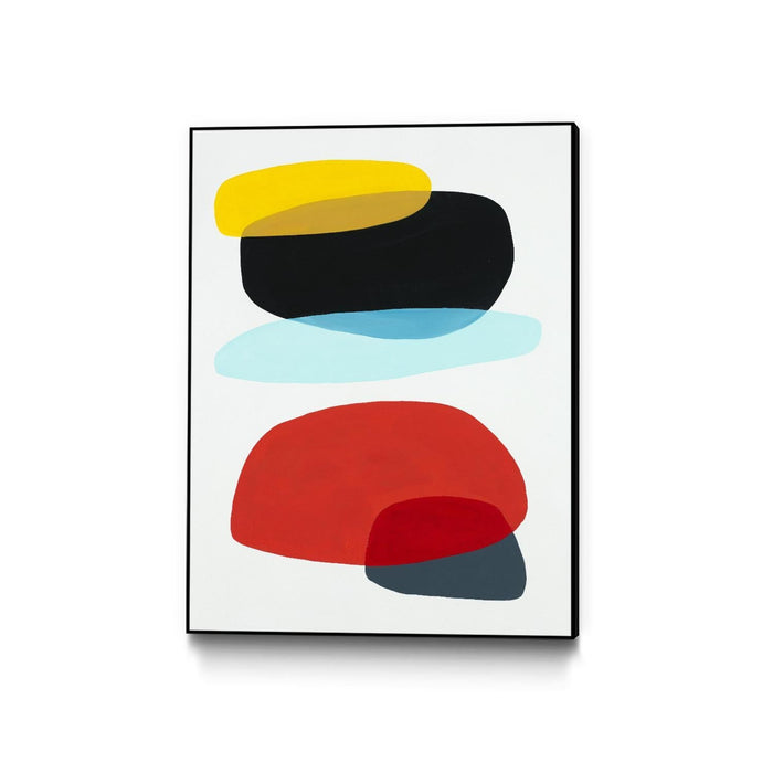 \"Joy And Pop Ii\" Canvas Framed Black 24x32 Wall Art