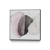 \"Tickled With Pink\" Canvas Framed Black 20x20 Wall Art