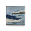 \"Washing To Shore\" Canvas Framed Black 20x20 Wall Art