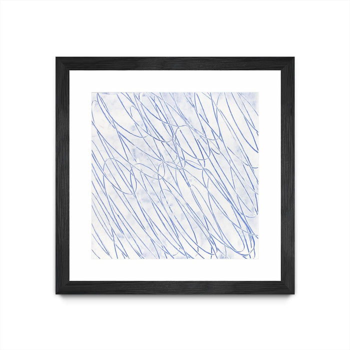\"Hula Ii\" Matted and Framed Black 30x30 Wall Art
