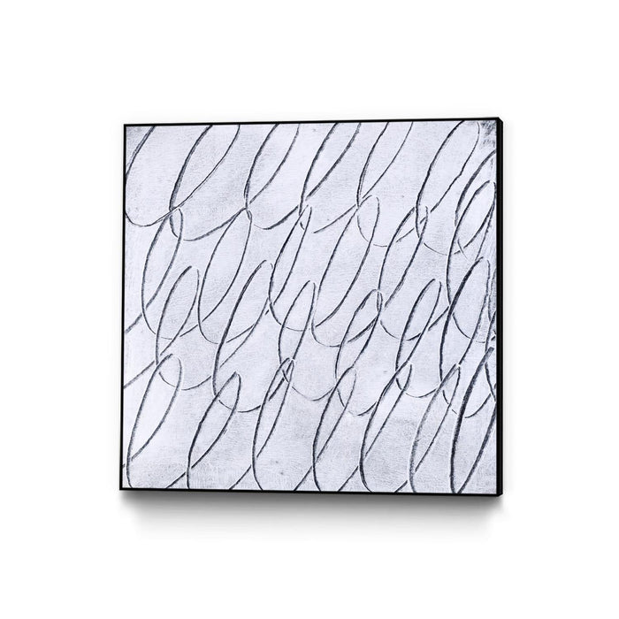 \"Contemplating Style\" Canvas Framed Black 20x20 Wall Art
