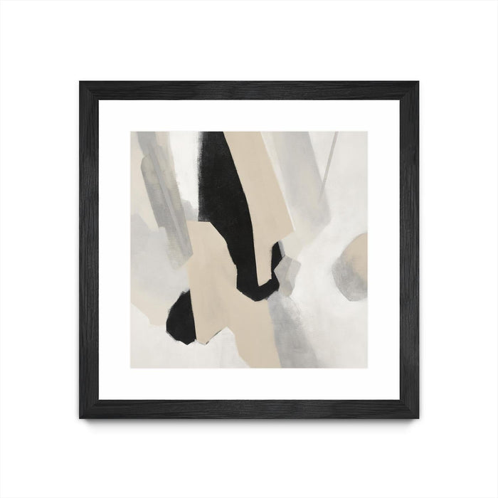 \"Dynamic Concourse Ii\" Matted and Framed Black 36x36 Wall Art