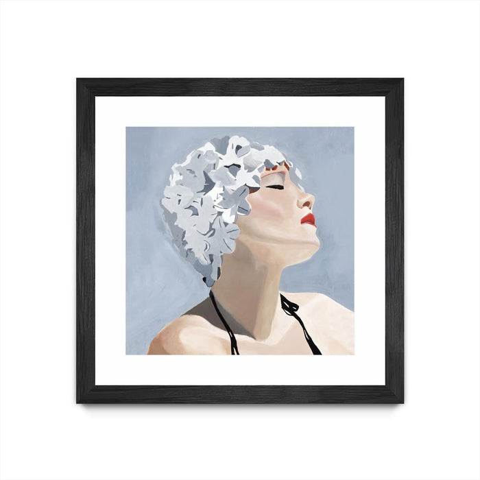 \"Getting My Tan On\" Matted and Framed Black 30x30 Wall Art