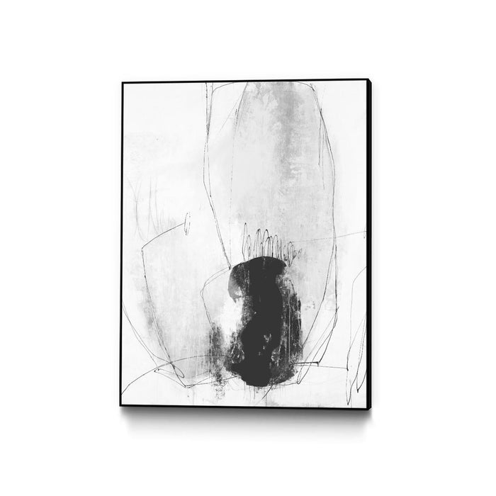 \"Looking Lens I\" Canvas Framed Black 18x24 Wall Art