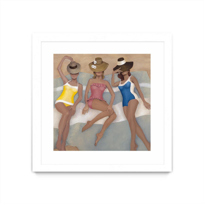 \"The Orange County Club.tif\" Matted and Framed White 30x30 Wall Art