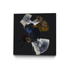 \"Luxurious Candor\" Canvas Framed Black 20x20 Wall Art