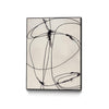 \"Tangled Ties\" Canvas Framed Black 24x32 Wall Art