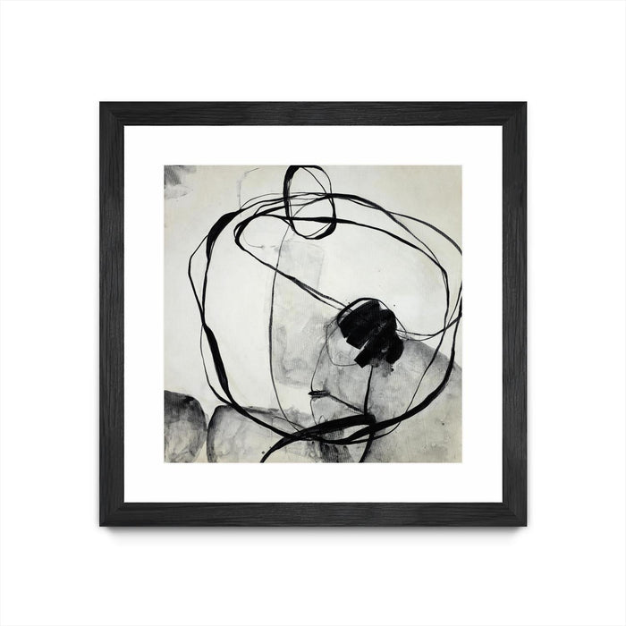 \"Big Mouth Blabber\" Matted and Framed Black 36x36 Wall Art