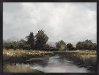 Spring River Framed Canvas with Hand Embellishment - 38