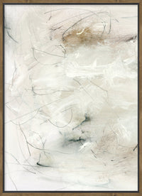 Neutral Mood Framed Canvas with Embellishment - 31
