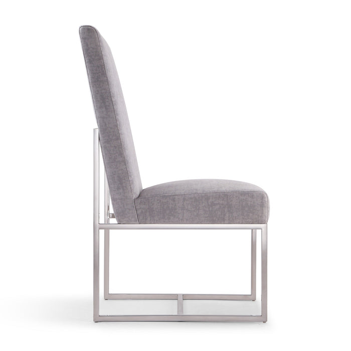 Manhattan Comfort Element Velvet Dining Chair - Champagne