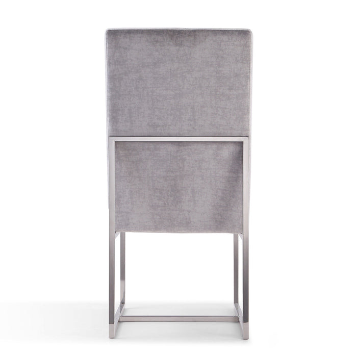 Manhattan Comfort Element Velvet Dining Chair - Champagne