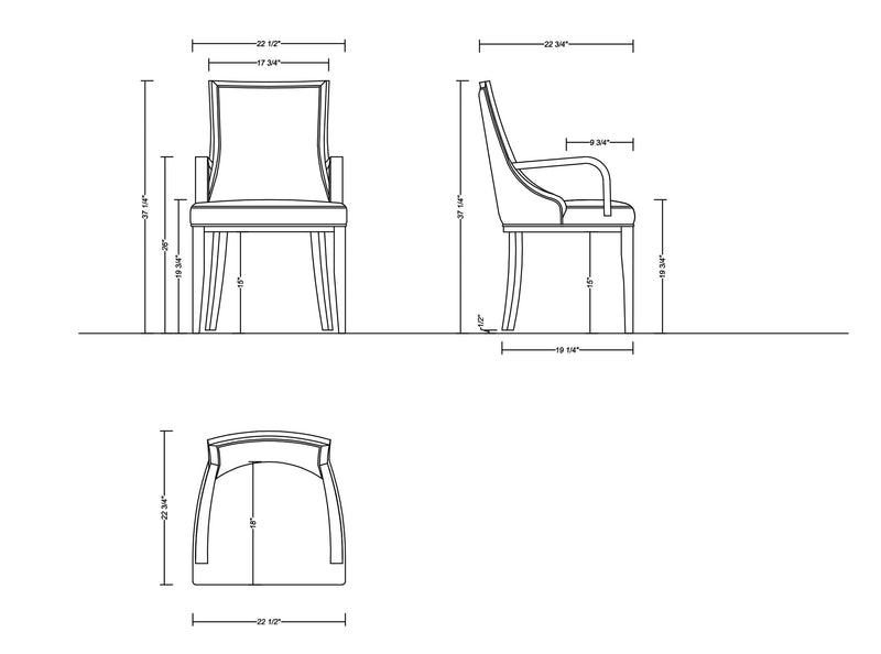 Manhattan Comfort Grand Faux Leather Dining Chair - Tan