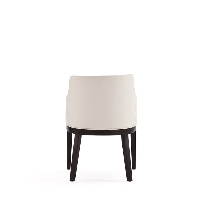Manhattan Comfort Gansevoort Modern Faux Leather Dining Chair - Cream
