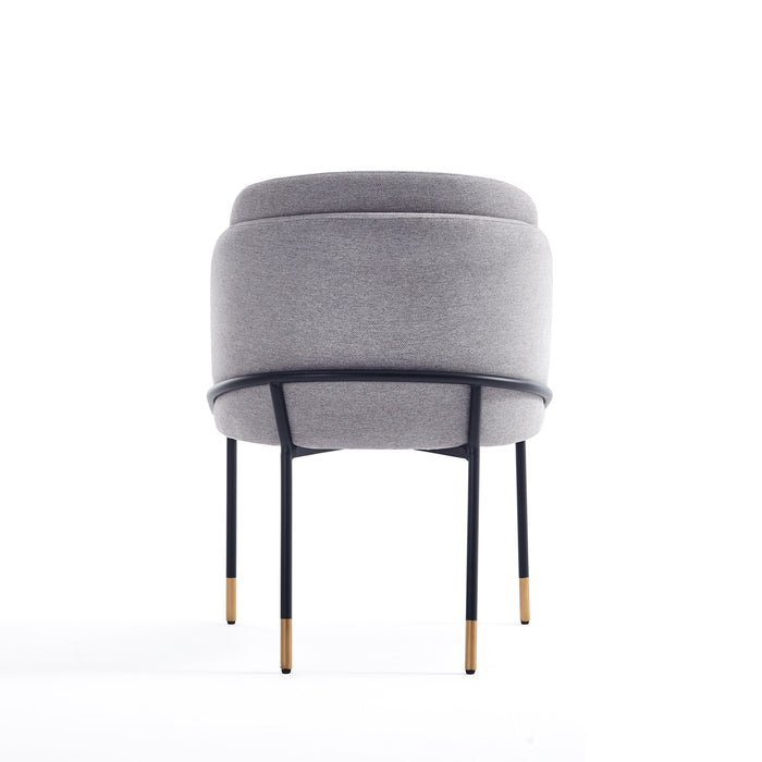 Manhattan Comfort Flor Fabric Dining Chair - Grey